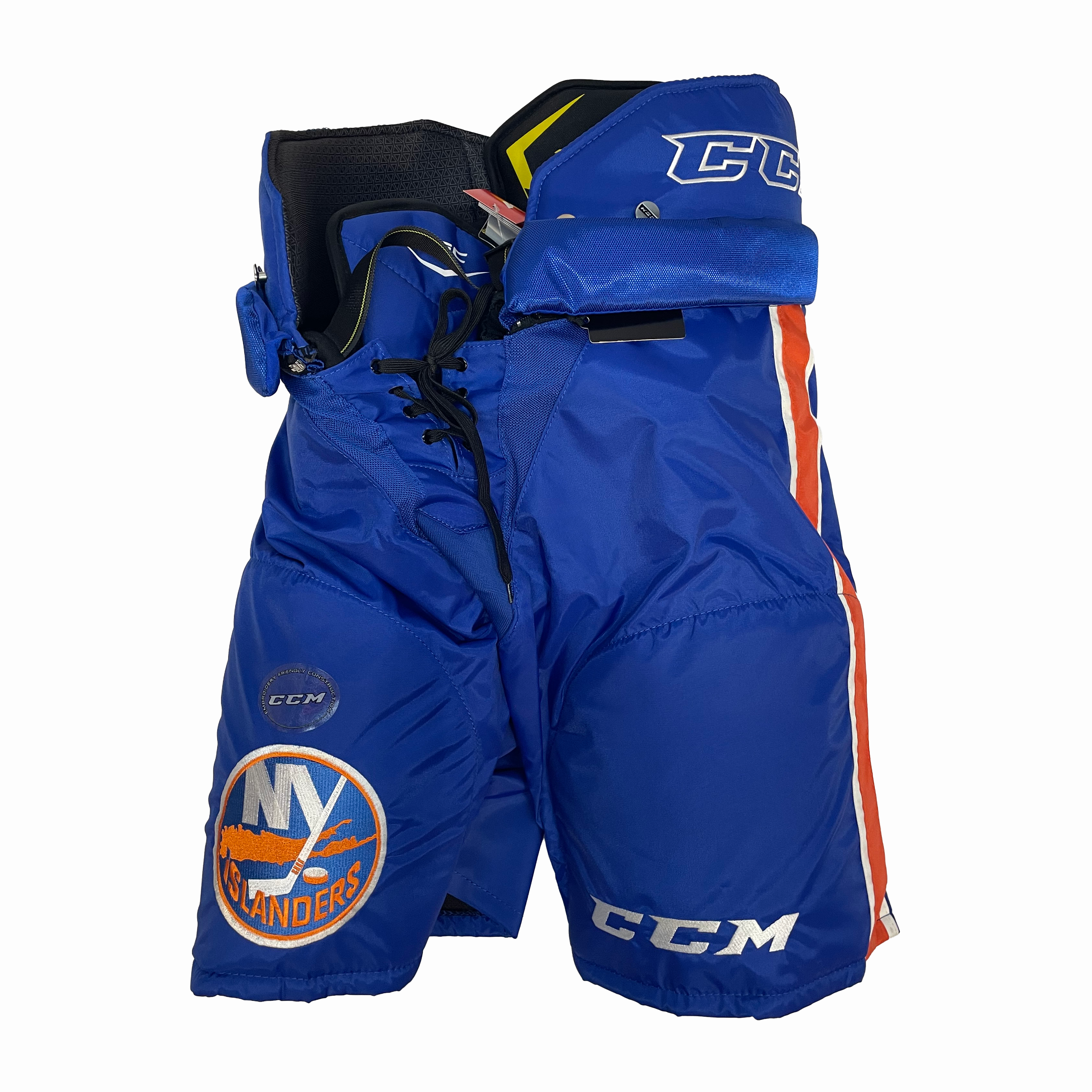 CCM HP65C - Pantalon de hockey Team Stock - Islanders de New York (bleu/orange/blanc)